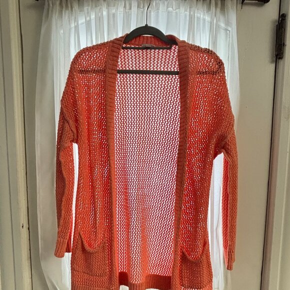 GAP Coral Open Knit Lightweight Cardigan Sweater -  Size Small - Picture 7 of 7